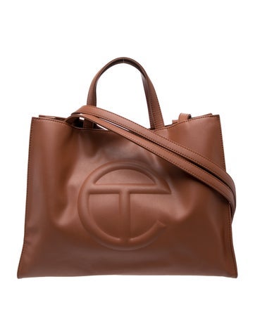 Signature Medium Vegan Leather Shopping Bag Medium