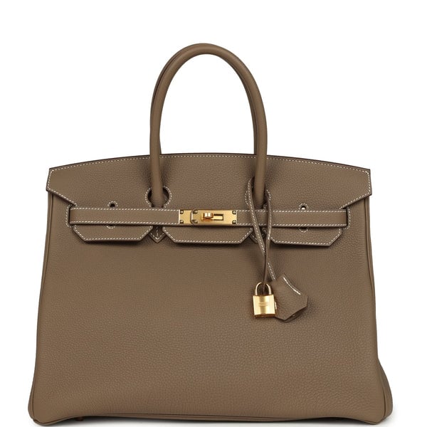 Hermes Birkin 35 Etoupe Togo Gold Hardware