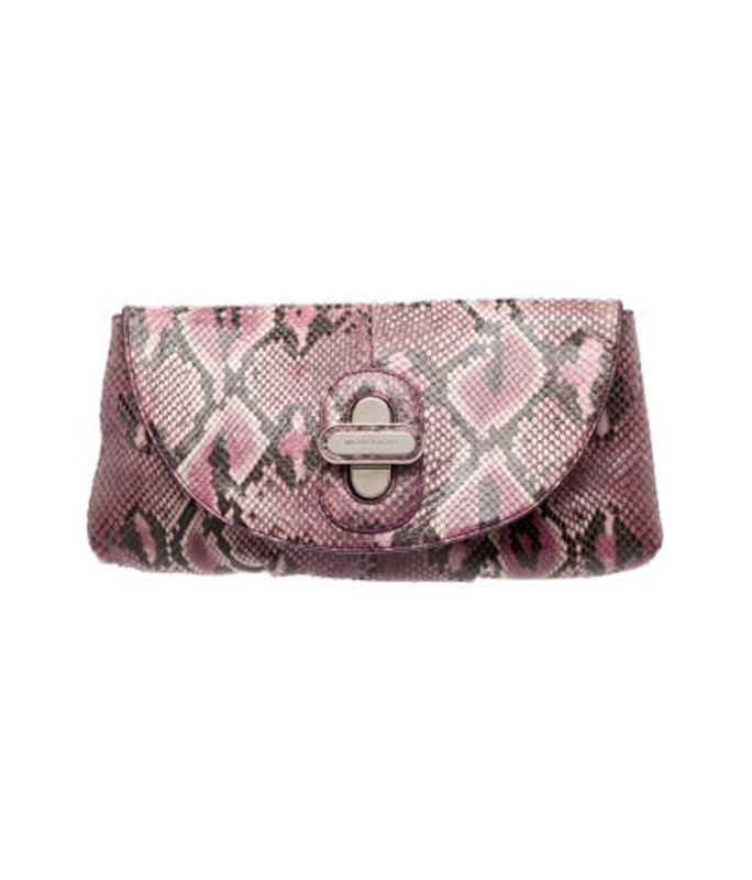 Michael Kors Kors Embossed Leather Clutch