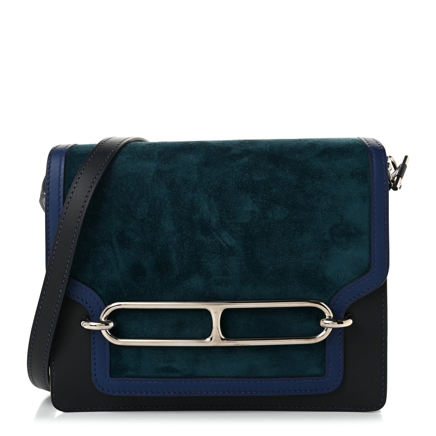 Hermes Veau Doblis Sombrero Swift Sac Roulis 23 Bleu Ocean Bleu Navy Bleu Saphir