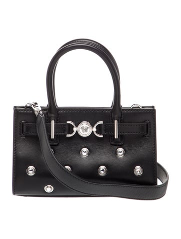 Versace Leather Top Handle Bag