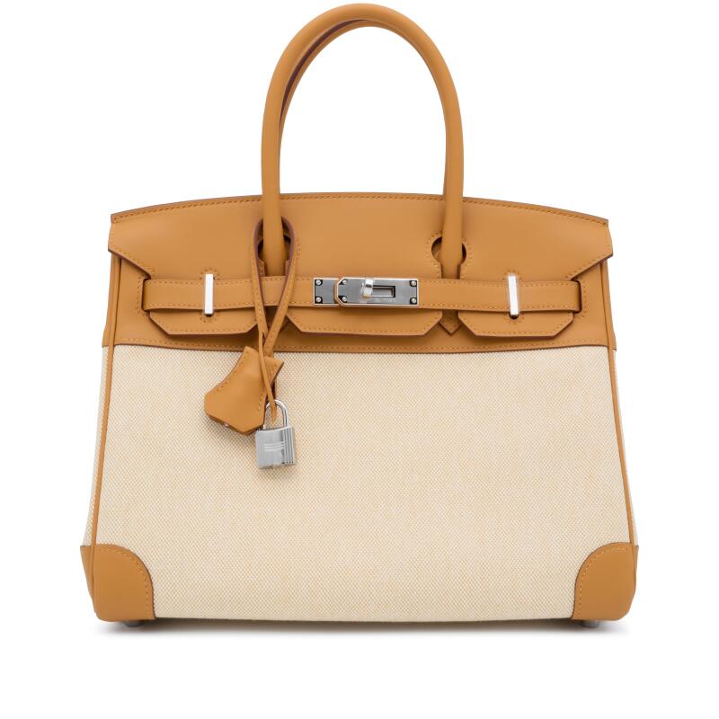 Paille Swift and Sesame and Ecru Toile Birkin 30 Palladium Hardware, 2026