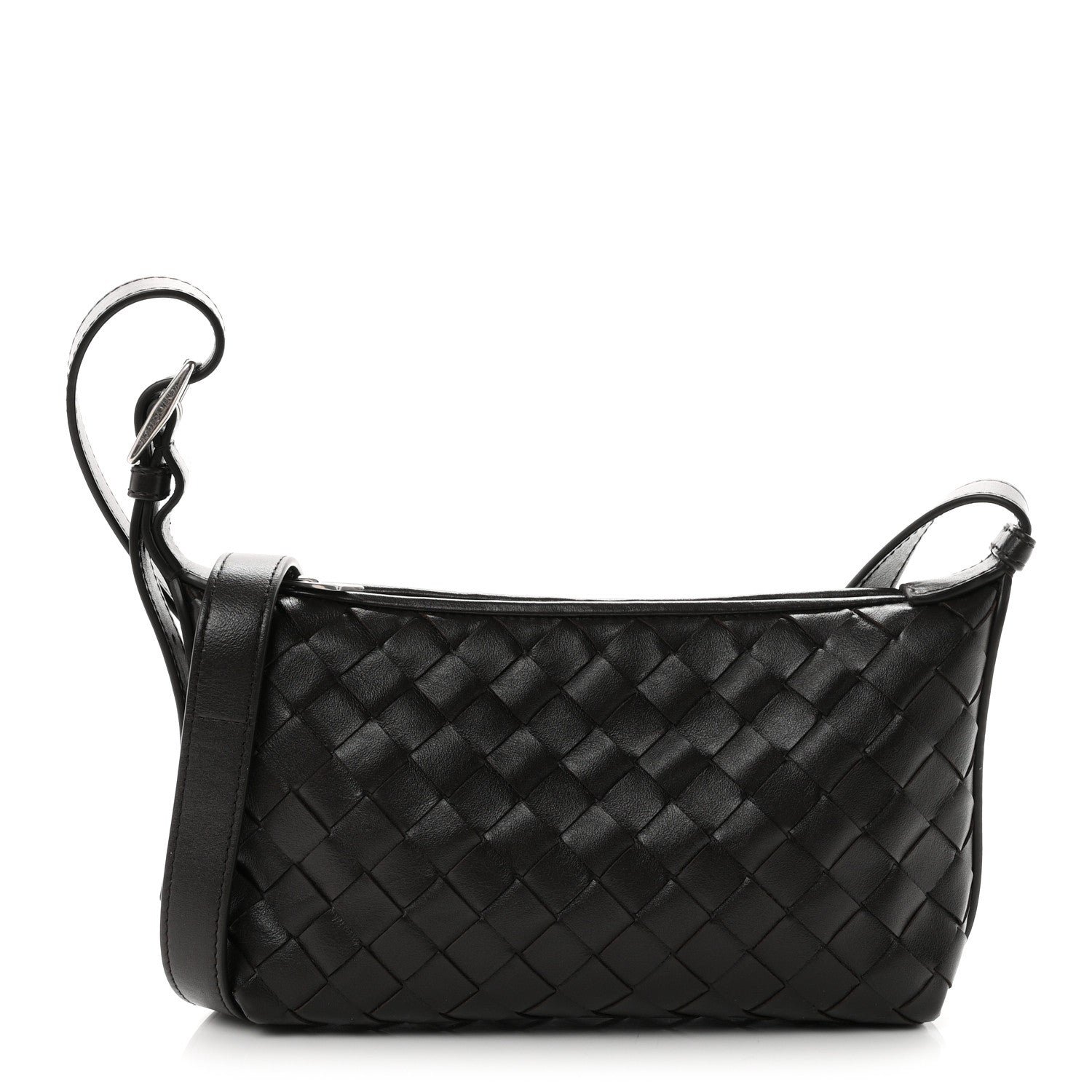 Bottega Veneta Calfskin Intrecciato Traveler Phone Pouch Fondant