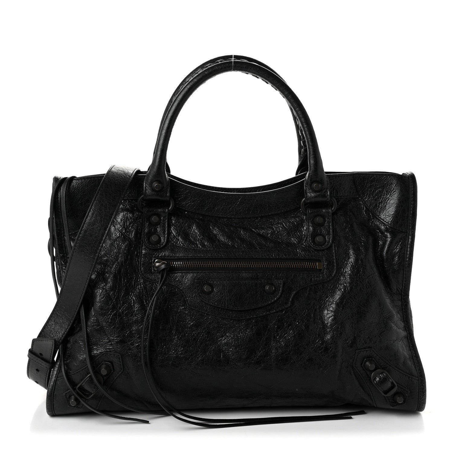 Balenciaga Agneau Arena Classic Hardware Medium Le City Black