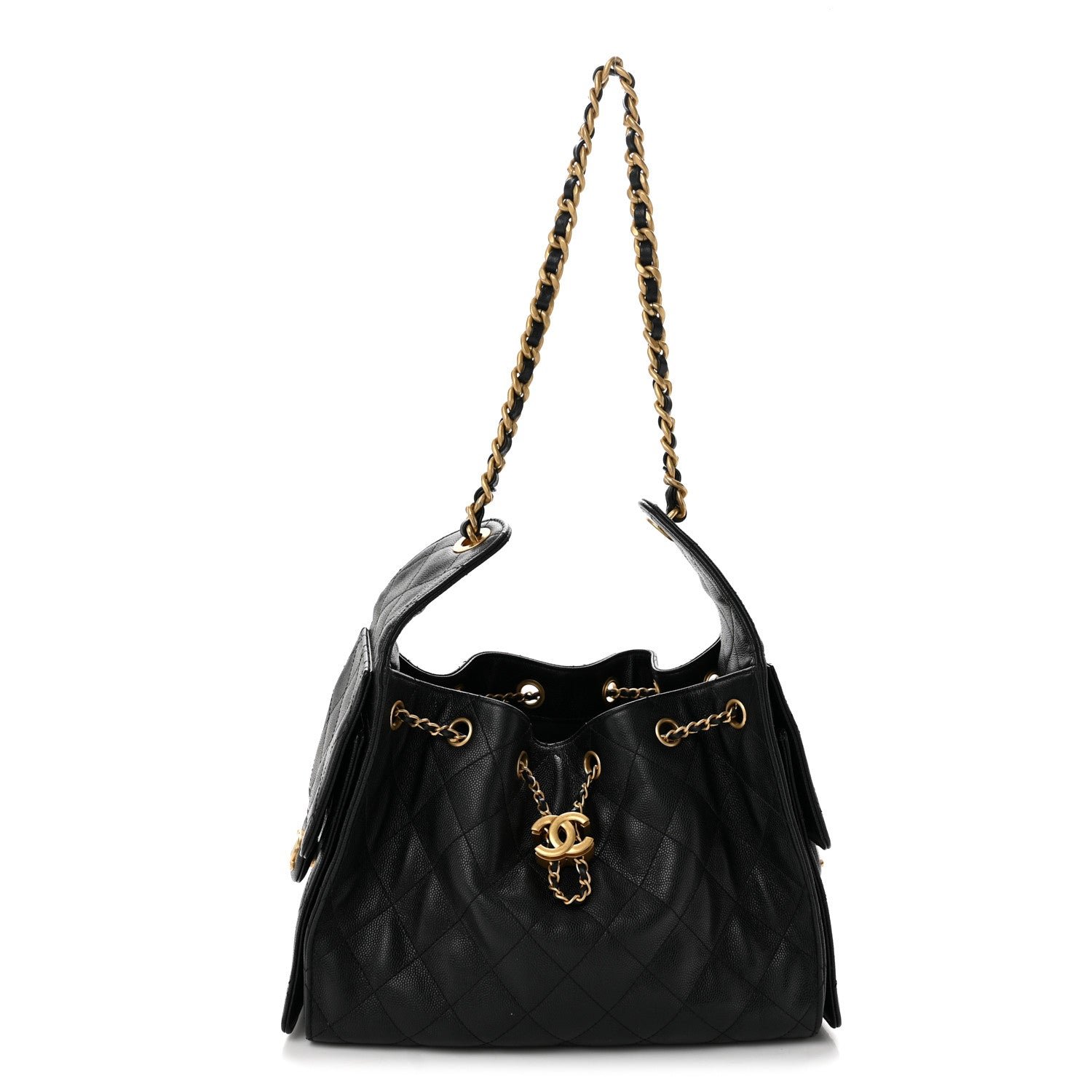 Chanel Caviar Quilted Small Chanel 25 Handbag Black