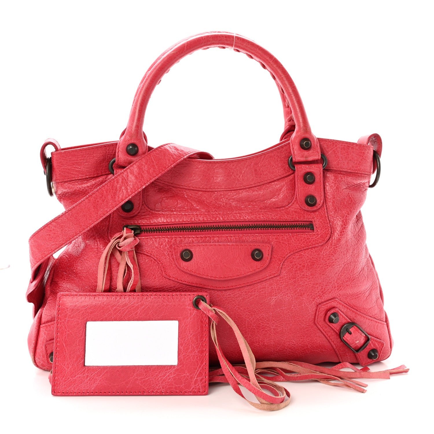 Balenciaga Agneau Classic Hardware Town Rose Thulian