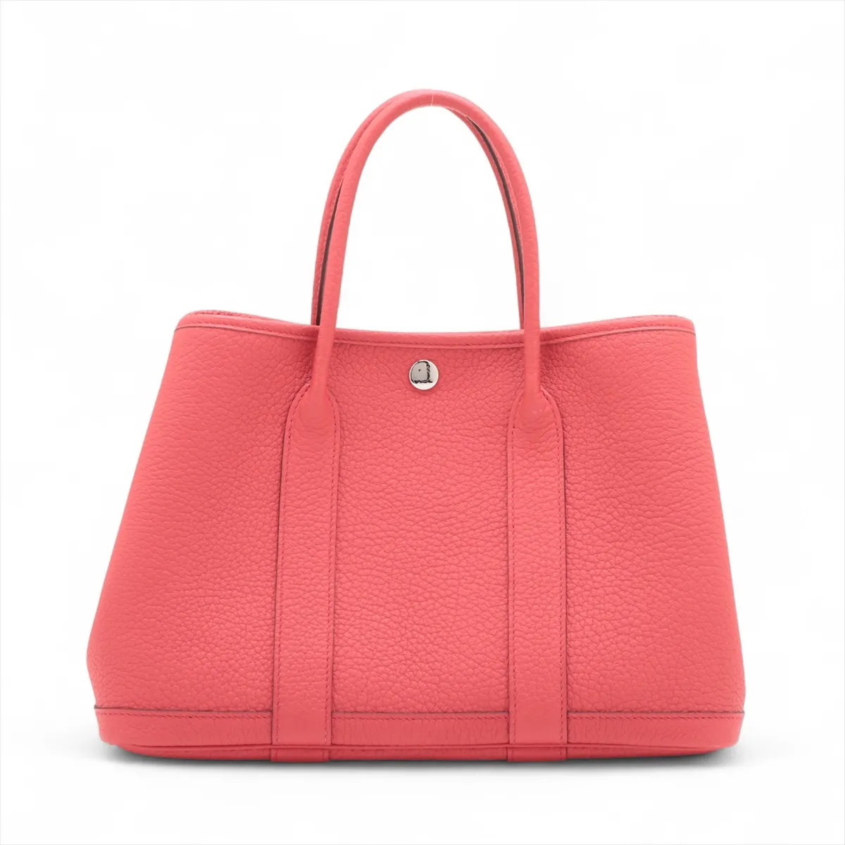 Hermès Garden Party 30 TPM Negonda Rose extreme Silver Metal Fittings