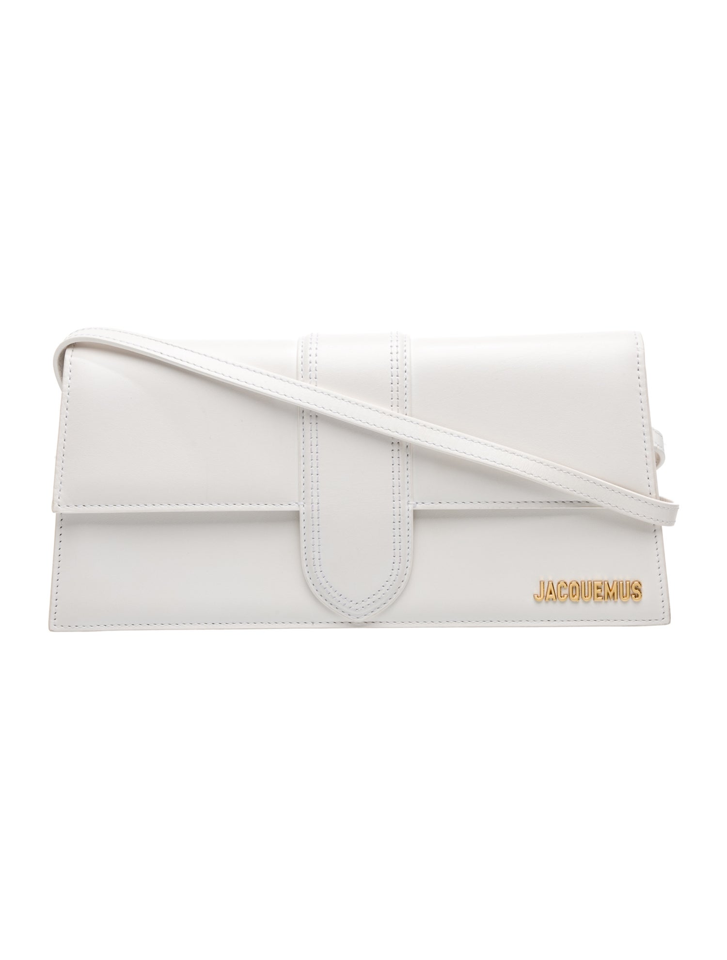 Jacquemus Leather Le Bambino Long Shoulder Bag Medium
