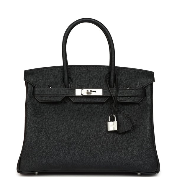 Hermes Birkin 30 Black Togo Palladium Hardware