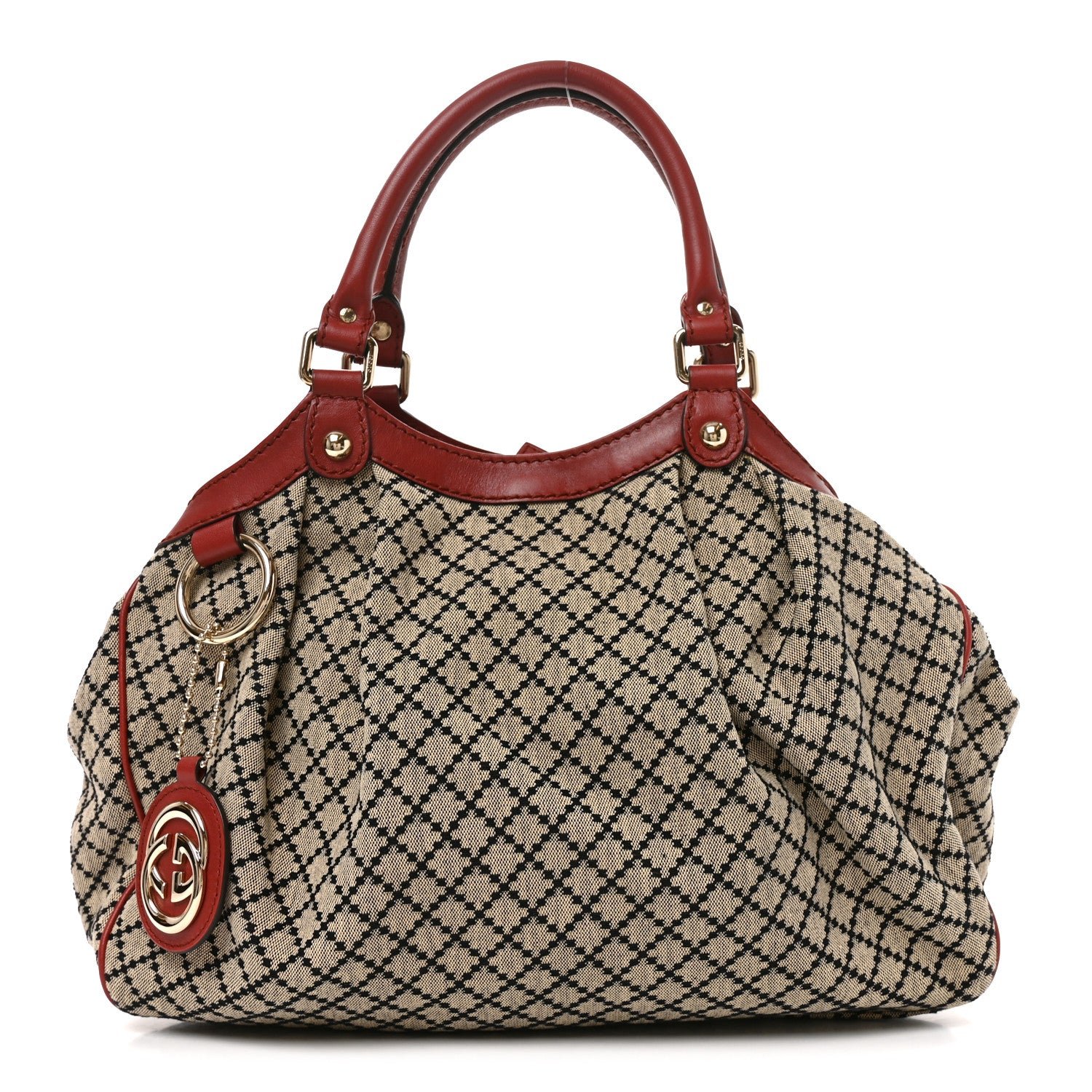 Gucci Diamante Medium Sukey Tote Brown
