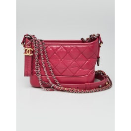 Chanel Pink Quilted Leather Small Gabrielle Hobo Bag