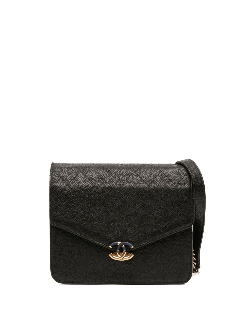2018 Paris-Cuba Square Quilted Caviar Thread Around Wallet On Chain crossbody bag