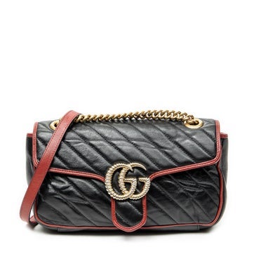 Leather Small GG Marmont Flap
