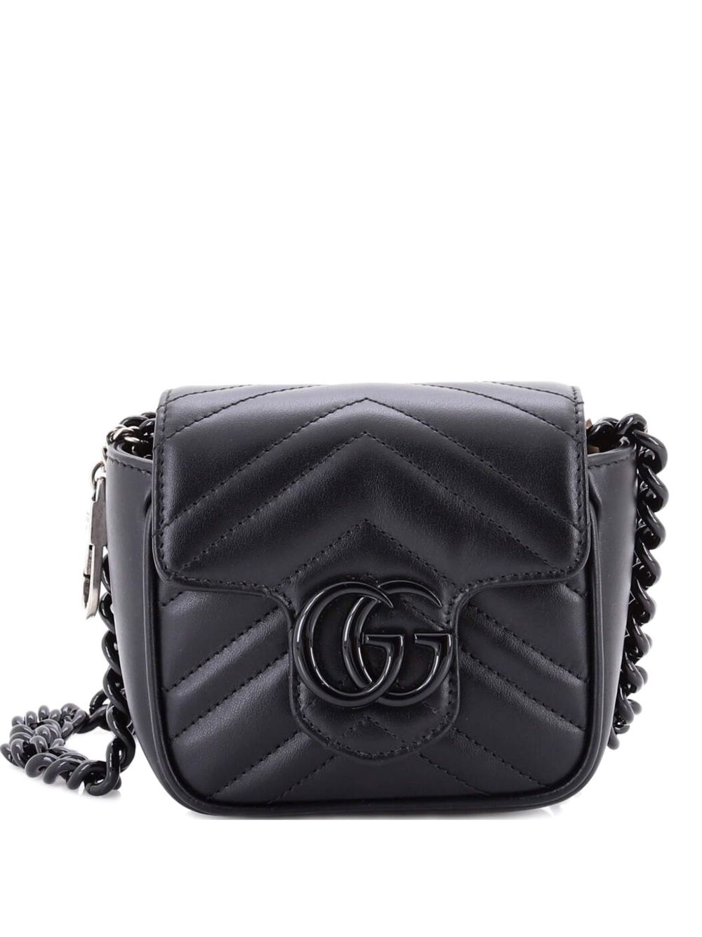 GG Marmont Flap Matelasse Leather Mini belt bag