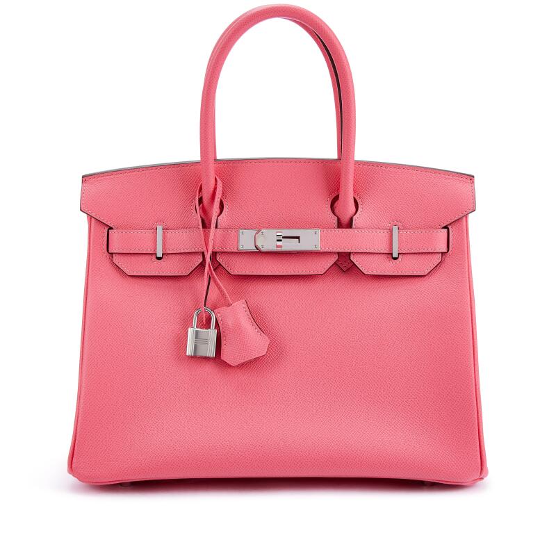 Hermes Rose Azalee Epsom HSS Birkin 30 Palladium Hardware, 2021