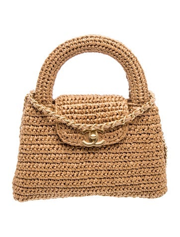 2026 Raffia Nano Kelly Shopper