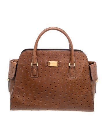 Michael Kors Ostrich Top Handle Bag