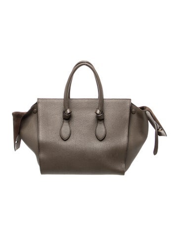 Leather Tie Tote Small