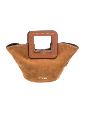 Staud Suede Top Handle Bag