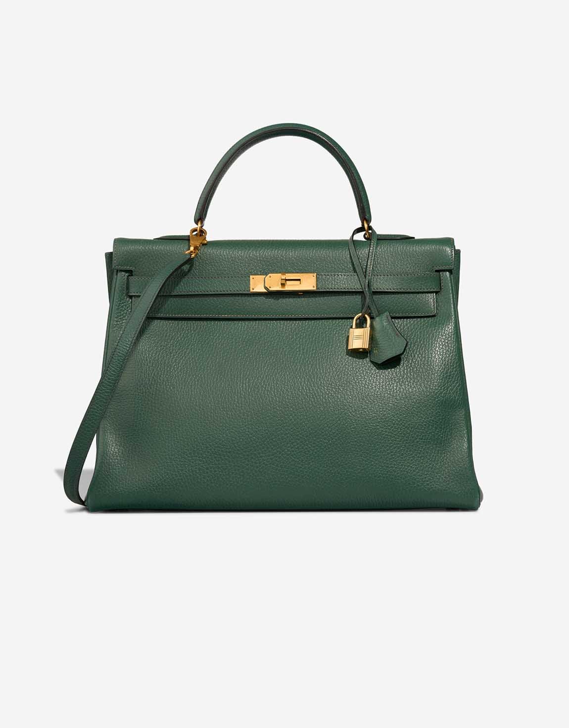 Hermes 
		Kelly 35 Ardennes Vert Anglais