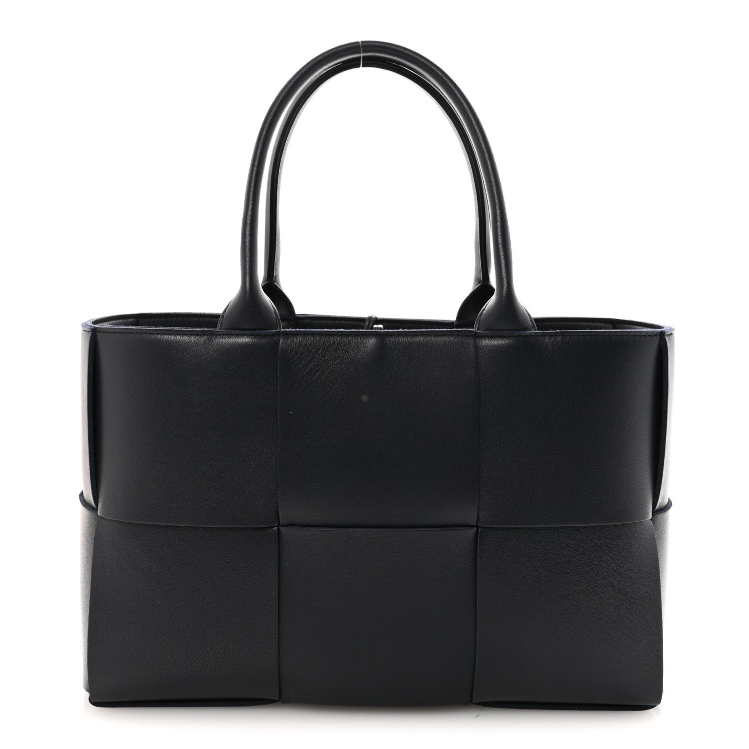 Bottega Veneta Nappa Maxi Intrecciato Small Arco Tote Navy
