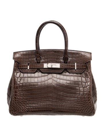Hermes Matte Niloticus Crocodile Birkin 30