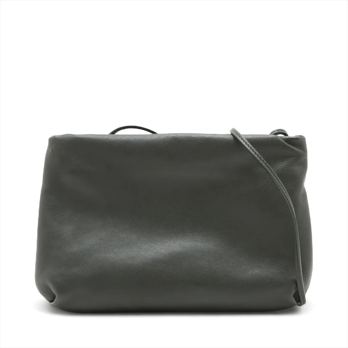 The Row Bose Leather Shoulder bag Green