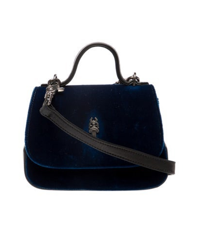 Chrome Hearts Hearts Velvet Crossbody Bag