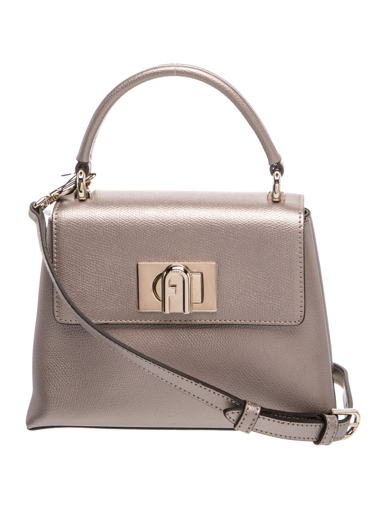 Leather Top Handle Bag w/ Tags