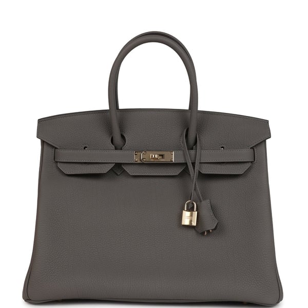 Hermes Hermes Birkin 35 Gris Meyer Togo Permabrass Hardware