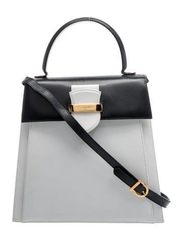 Ferragamo Leather Top Handle Bag