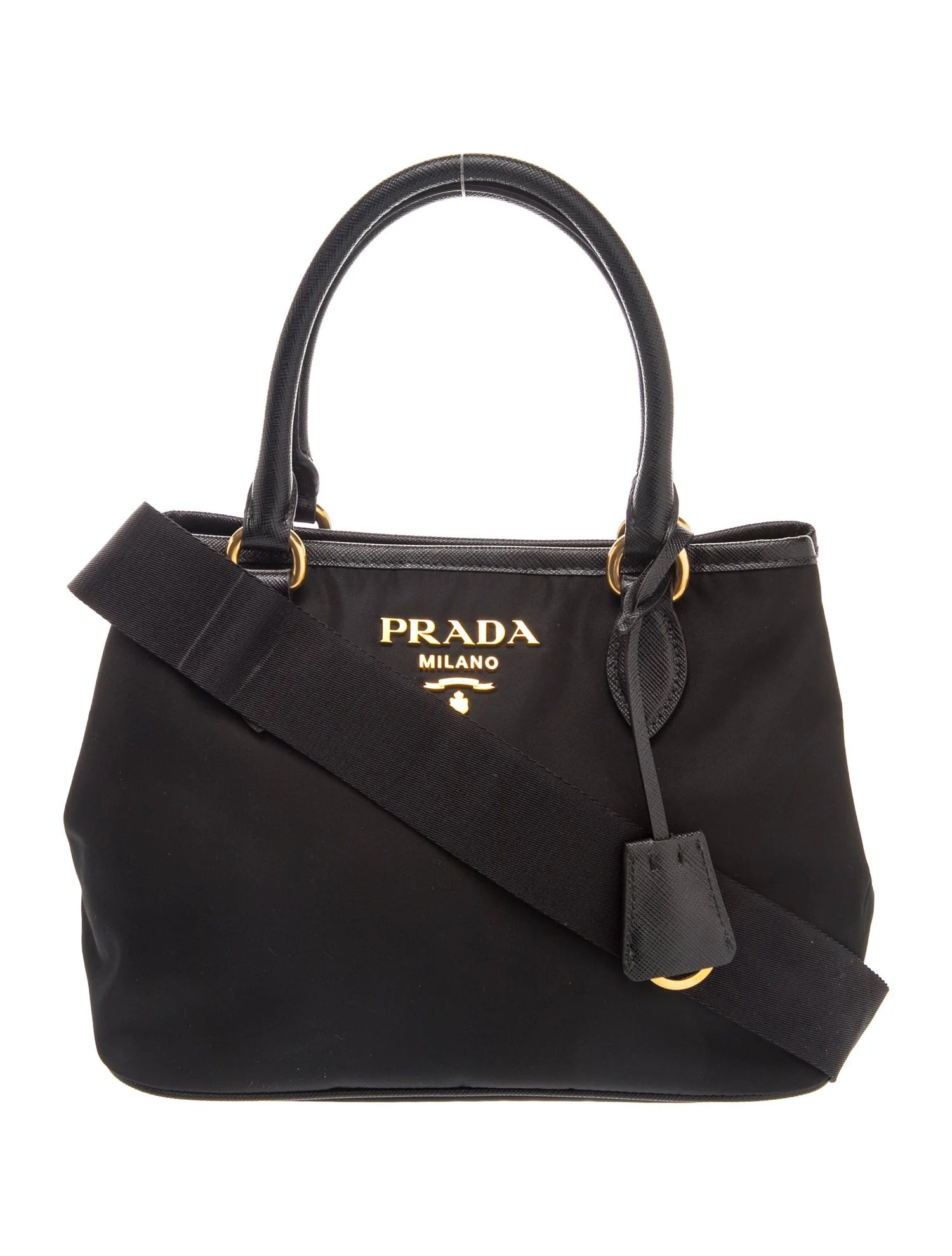 Tessuto Nylon Top Handle Bag