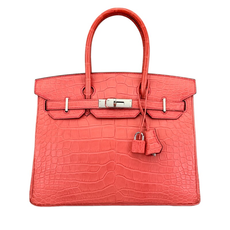 Bougainvillea Matte Alligator Birkin 25 Palladium Hardware, 2018