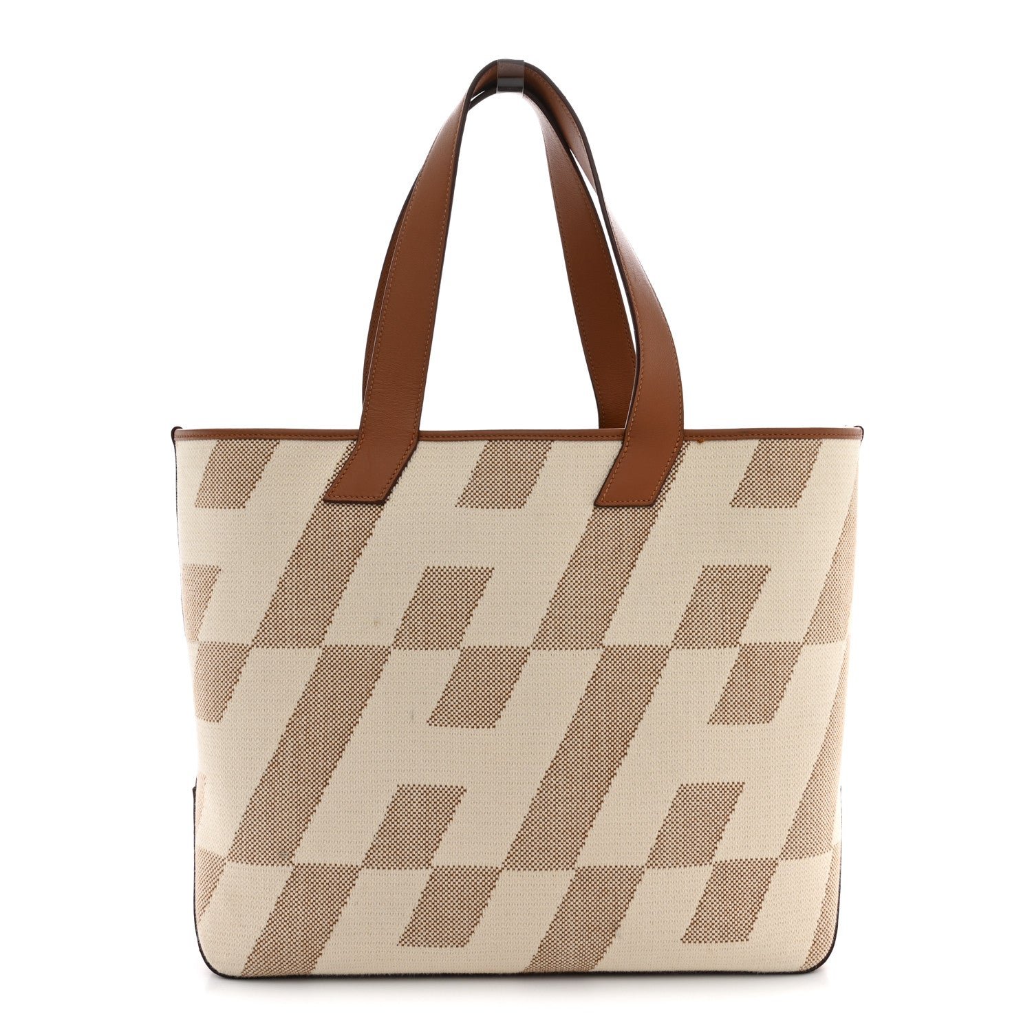 Hermes Swift H Canvas Cabas H En Biais 40 Ecru Naturel Gold