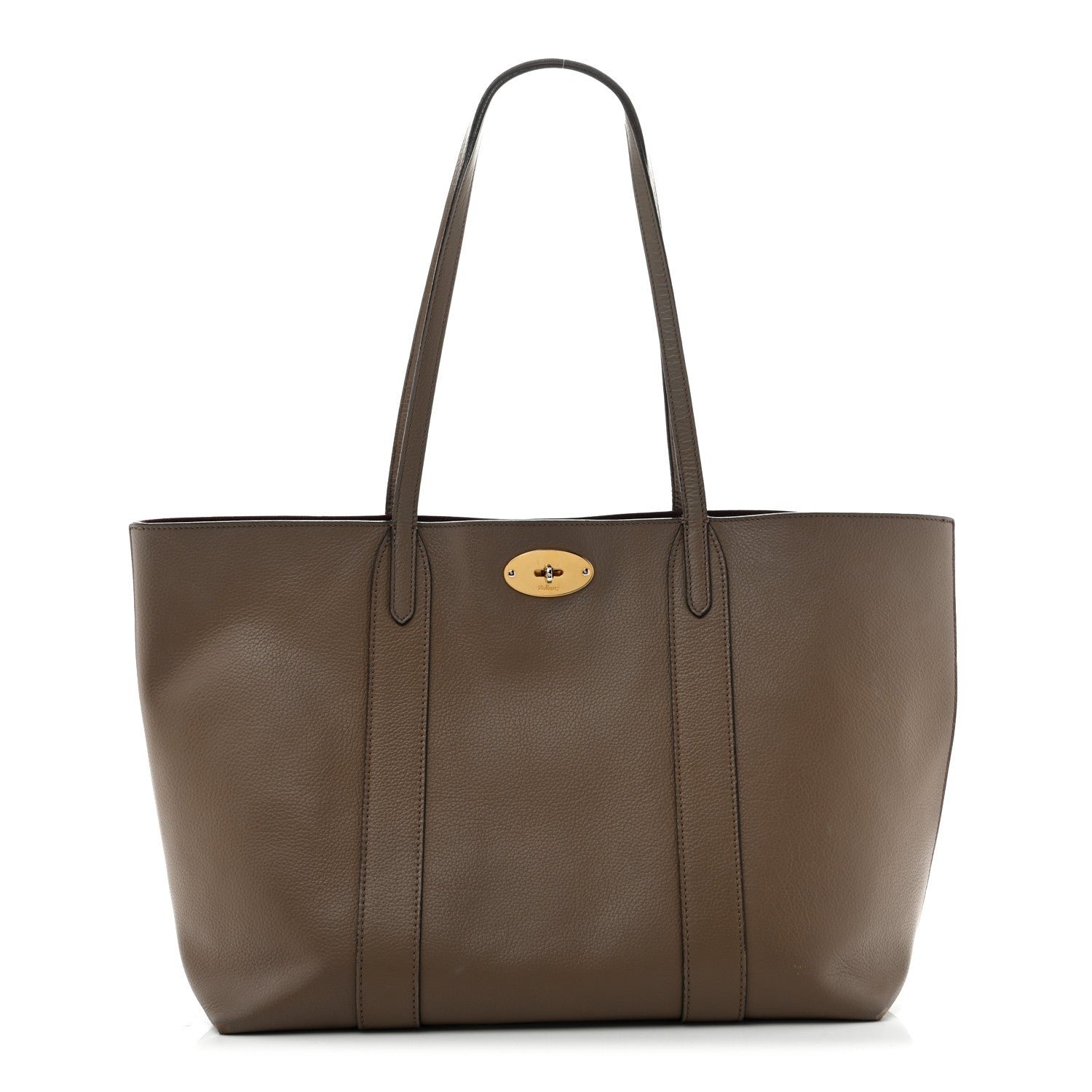 Mulberry Small Classic Grain Bayswater Tote Cashmere Taupe