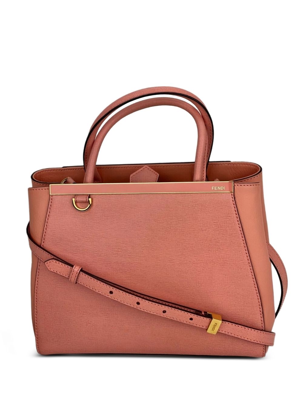 Petite Vitello Elite Flamingo leather tote bag