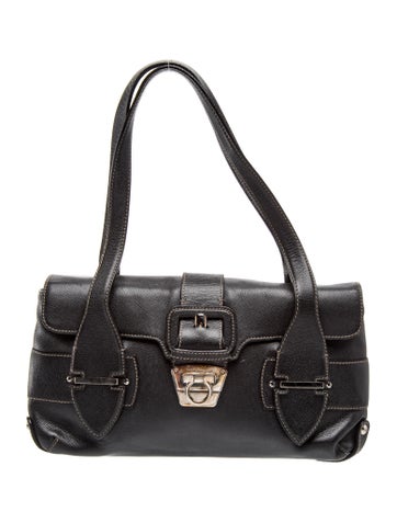 Leather Top Handle Bag