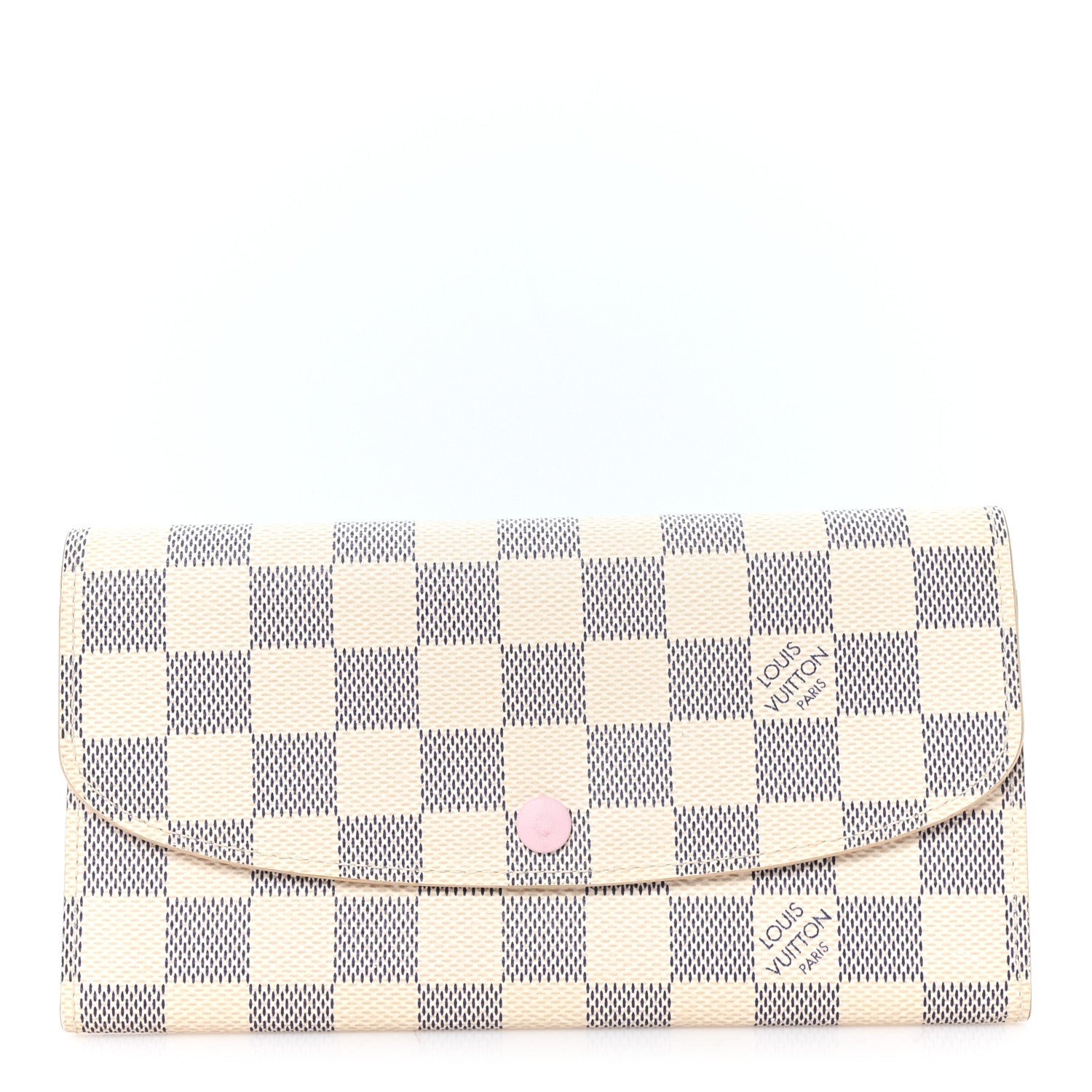 Damier Azur Emilie Wallet Rose Ballerine