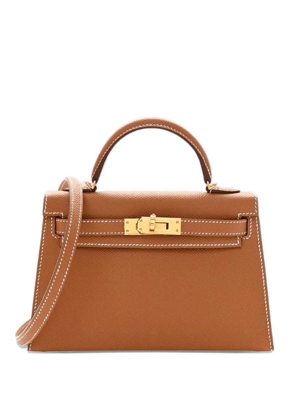 2025 gold Mini Kelly Sellier 20 Epsom gold hardware handbag