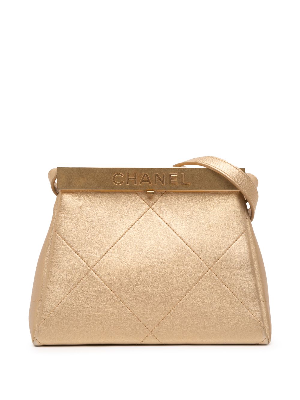 2019 Small Calfskin Kiss Lock Frame Bag crossbody bag