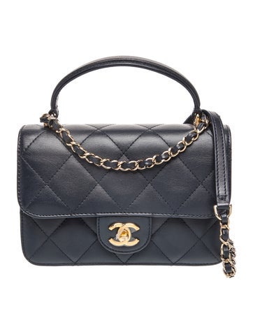 Small Top Handle Flap Bag