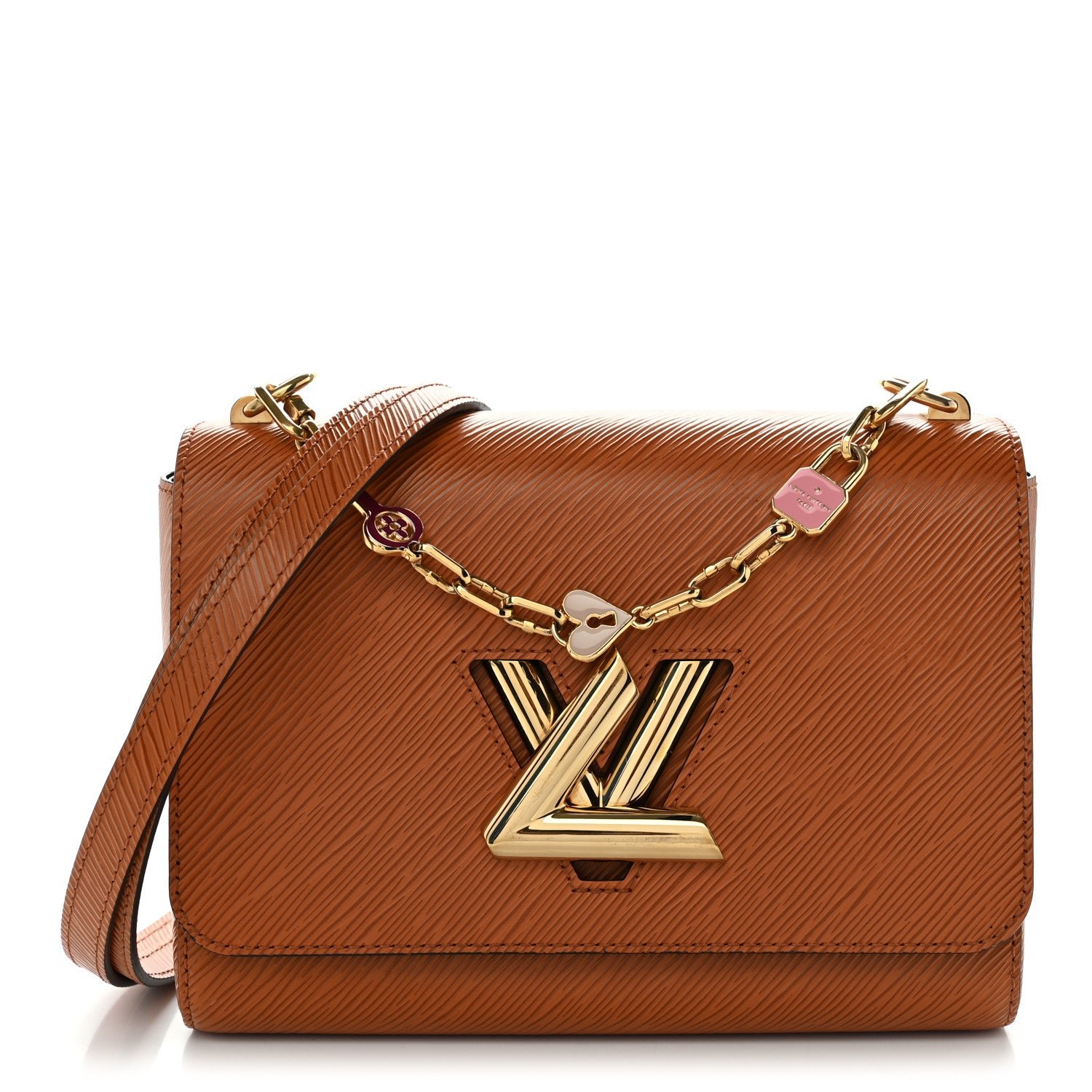 Louis Vuitton Epi Twist Shoulder Bag MM Gold Cipango