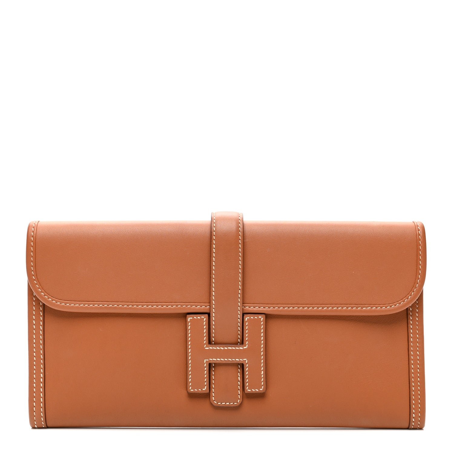 Hermes Swift Jige Elan 29 Clutch Gold