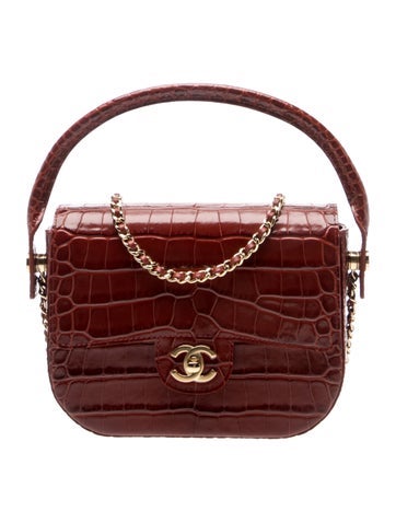 Embossed Turn Around Mini Flap Bag