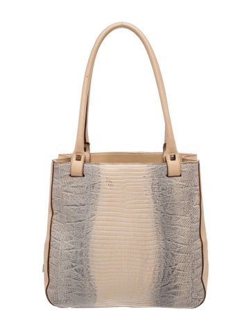 Ferragamo Embossed Leather Shoulder Bag