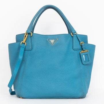 Leather Side Pocket Tote