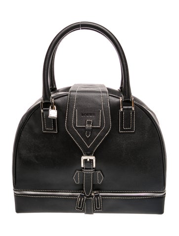 Loewe Leather Senda Bowling Bag