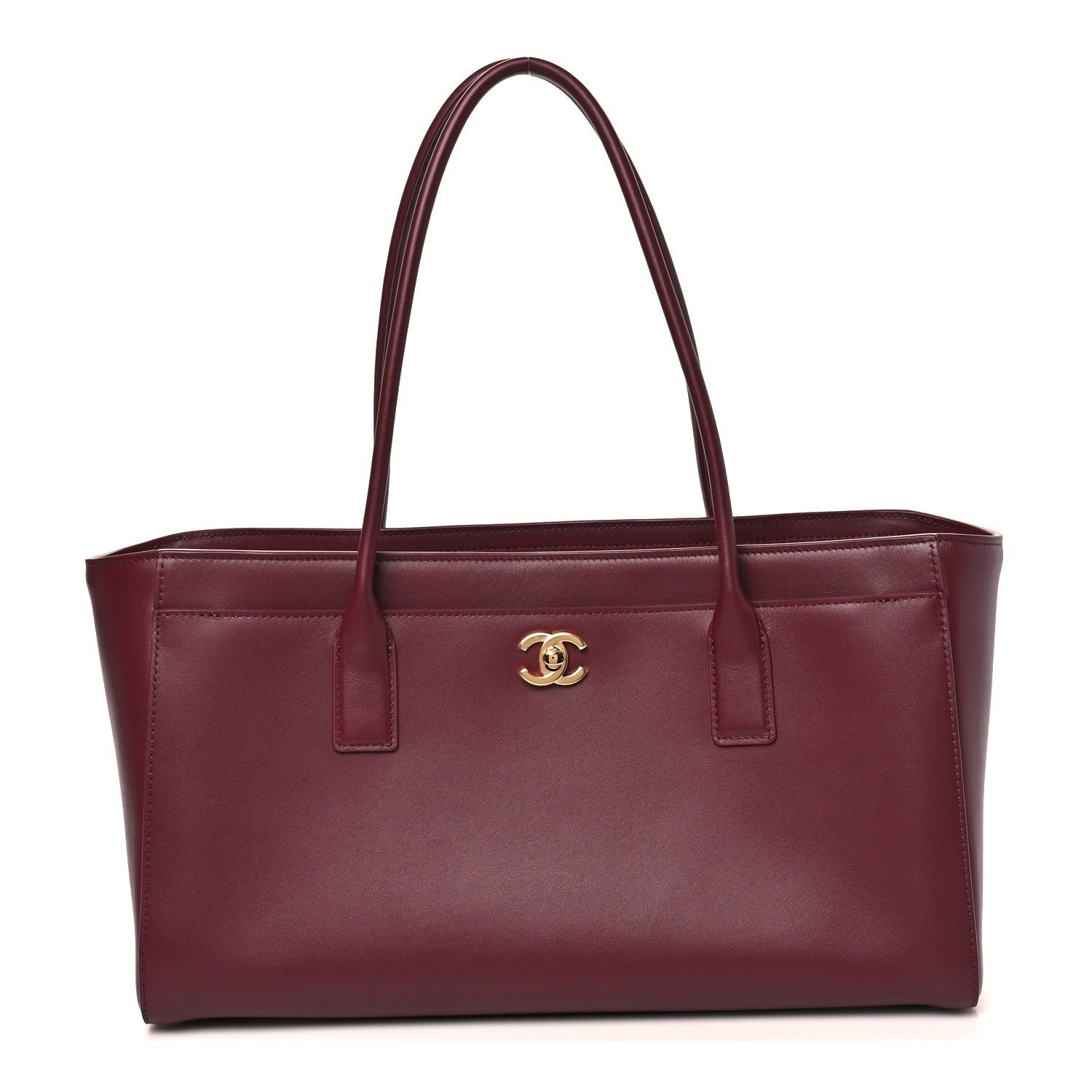 Chanel Calfskin Archetype Small Shopping Tote Dark Burgundy