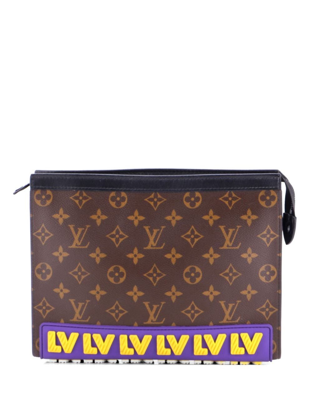 Pochette Voyage Limited Edition LV Rubber Monogram Canvas MM clutch bag