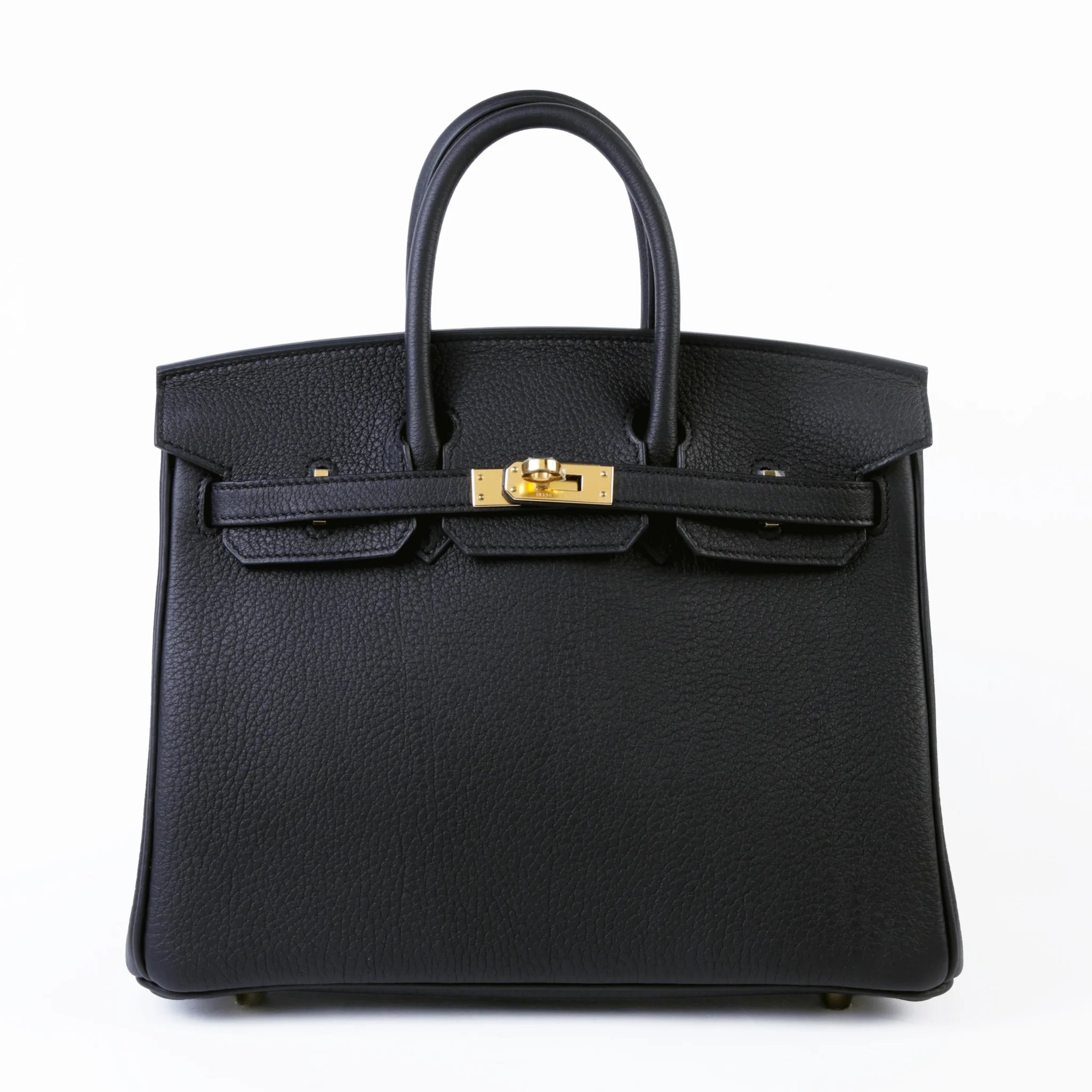 Unused ( Rank NS ) HERMÈS Birkin 25 Noir (89) Togo Gold hardware K (2025)